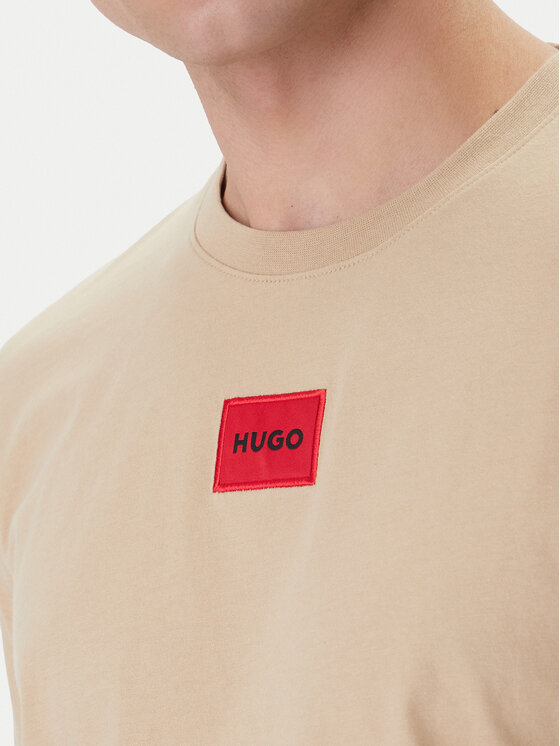 HUGO HUGO Camiseta Diragolino212 50447978 Beis Regular Fit