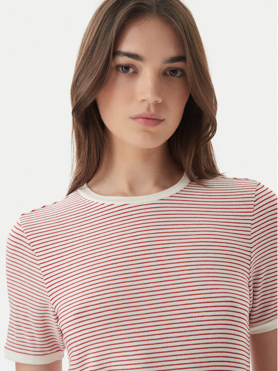 ONLY ONLY Camiseta Tine 15315406 Rojo Regular Fit