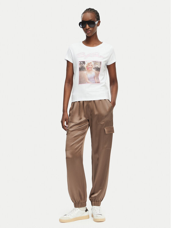 Guess Guess Футболка W6BI51 K6658 Білий Regular Fit
