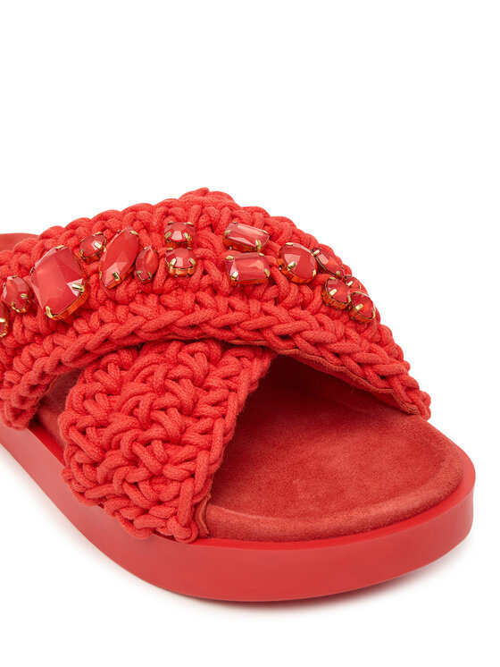 Inuikii Шльопанці Inuikii Woven Stones 1004.003.0073 Червоний