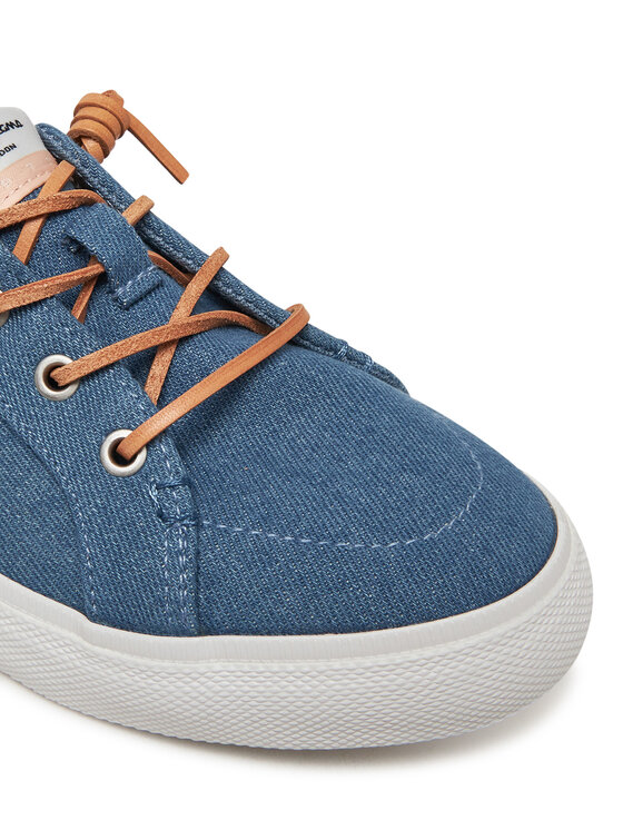 Pepe Jeans Sneakersy Pepe Jeans Kenton Denim PLS31602 Modrá