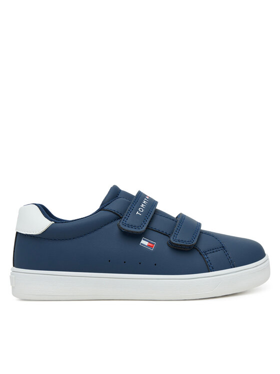 Tommy Hilfiger Laisvalaikio batai Tommy Hilfiger Low Cut Velcro Sneaker T1X9-34062-1355 S Tamsiai mėlyna