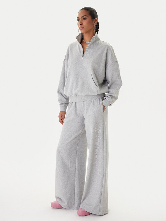 Juicy Couture Juicy Couture Pantalones de chándal Annen JCWBJ225320 Gris Wide Leg