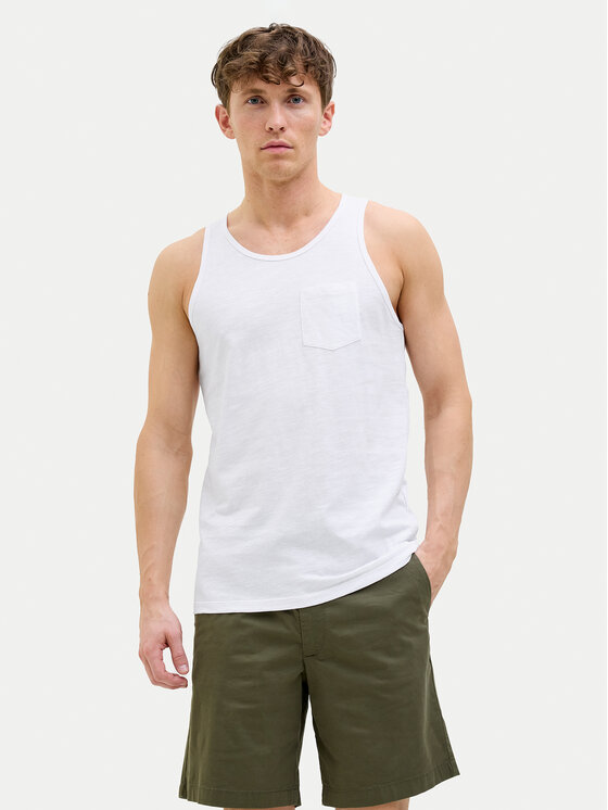 Jack & Jones Jack & Jones Майка Jake 12270577 Білий Regular Fit