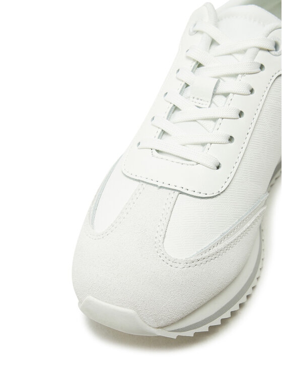 Calvin Klein Sneakers Calvin Klein Runner Lace Up - Mono Mix HW0HW02294 Alb