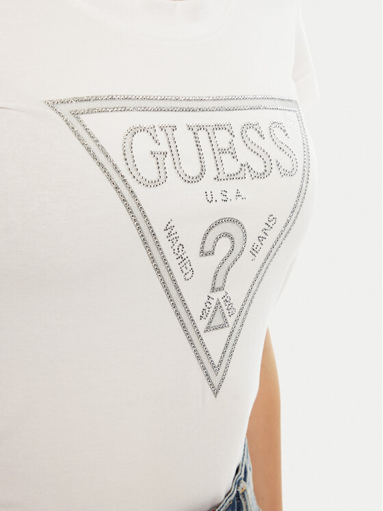 Guess Guess Футболка W5RI11 J1314 Білий Regular Fit