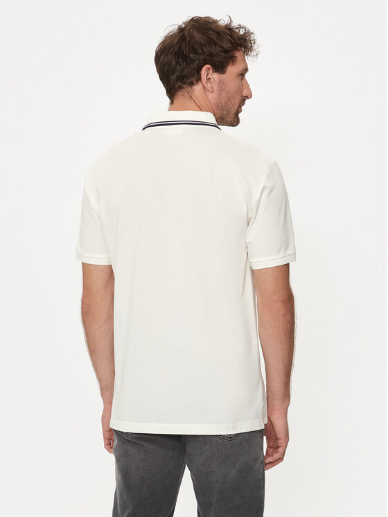 Gant Gant Polo majica Contrast 2013039 Écru Regular Fit