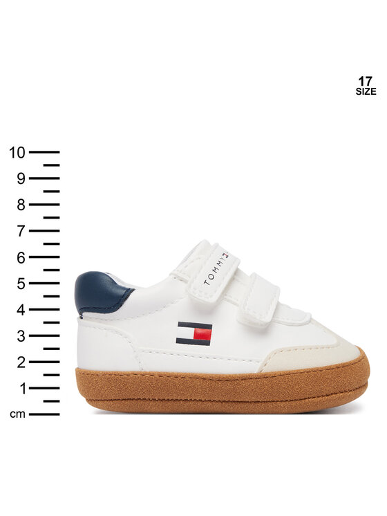 Tommy Hilfiger Zīdaiņu apavi (ne staigāšanai) Tommy Hilfiger T0B9-35210-1755B058 Balts