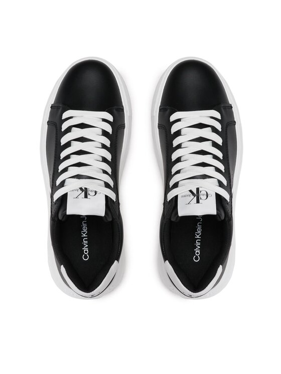 Calvin Klein Jeans Сникърси Calvin Klein Jeans Chunky Cupsole Laceup Mon Lth Wn YW0YW00823 Черен