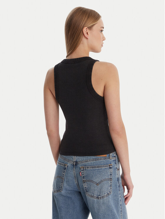 Guess Jeans Guess Jeans Τοπ 180345 Μαύρο Classic Fit