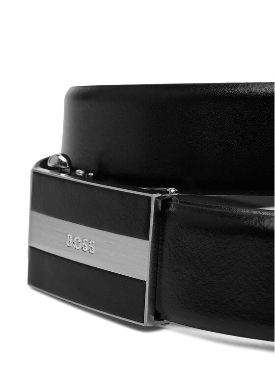 BOSS Ремінь BOSS Boss_Icon_Leat_Os35 50546937 Чорний