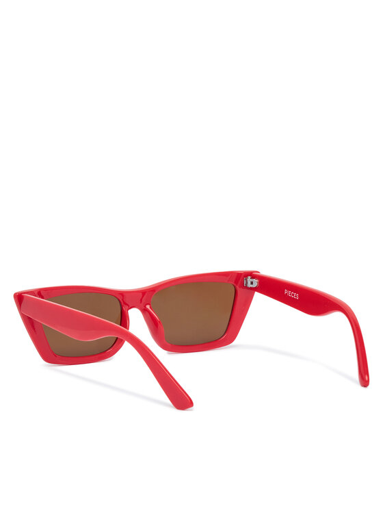 Pieces Сонцезахисні окуляри Pieces Pctrine Sunglass Box 175942 Червоний