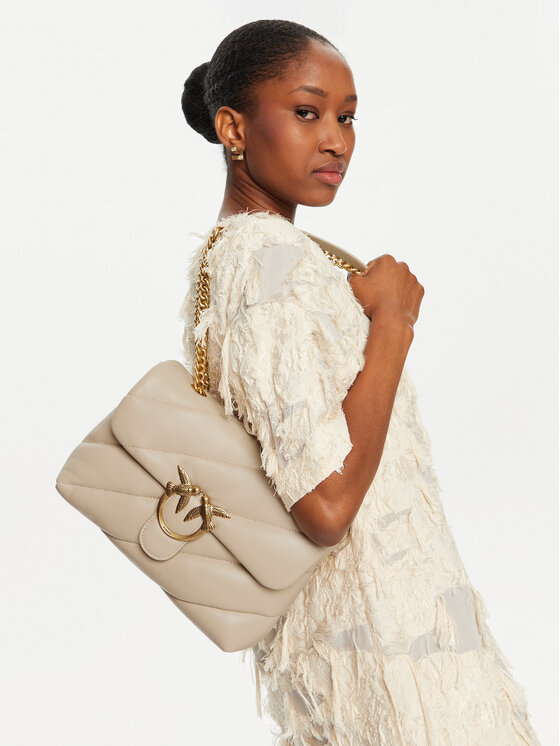 PINKO Kabelka Pinko Love Puff Classic Cl . AI 24-25 PLTT 100038 A0F2 Béžová