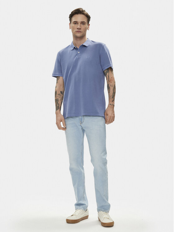 Lee Lee Поло 112349954 Голубий Regular Fit