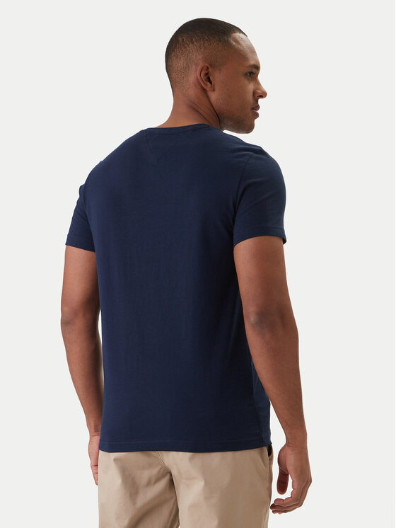 Tommy Hilfiger Tommy Hilfiger Póló Logo MW0MW11797 Sötétkék Slim Fit