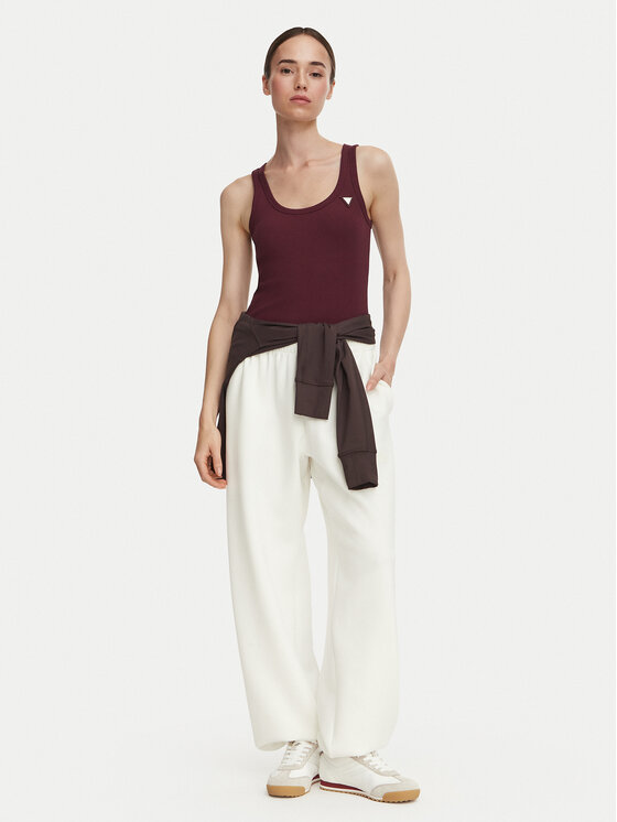 Guess Guess Marškinėliai V4YP06 K8RT2 Vyšninė Slim Fit