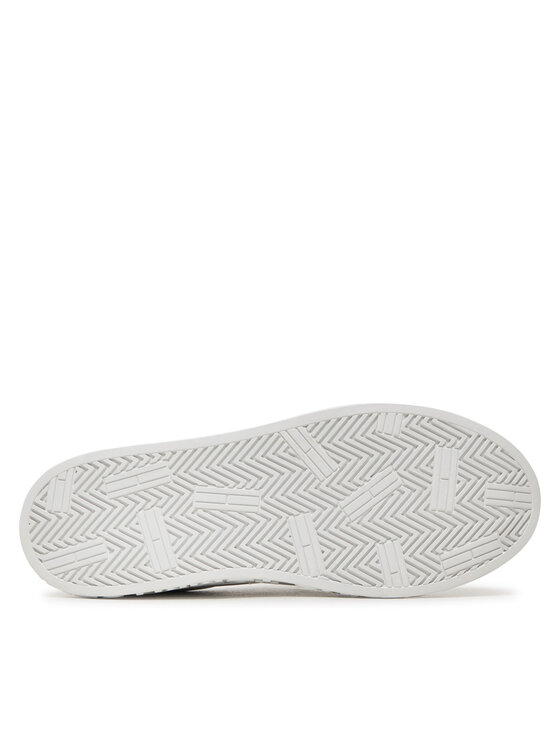Tommy Jeans Laisvalaikio batai Tommy Jeans Tjw Logo Outsole Sneaker Ess EN0EN02703 Balta