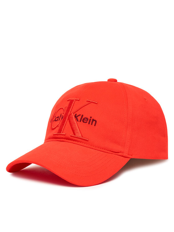 Calvin Klein Шапка с козирка Calvin Klein Large Monologo LV04D5039G Червен