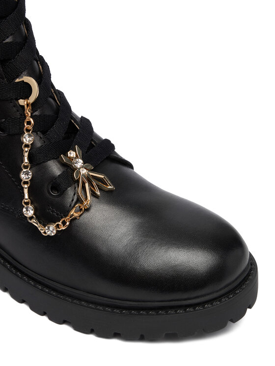 Patrizia Pepe Šnurovacia obuv Patrizia Pepe PPK855.31 D Čierna