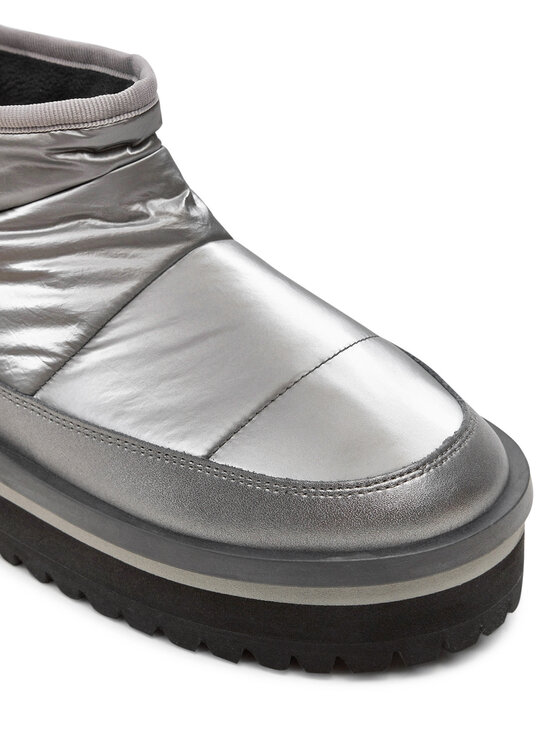 Tommy Jeans Śniegowce Tommy Jeans Tjw Nylon Flatform Boot Wl EN0EN02689 Srebrny