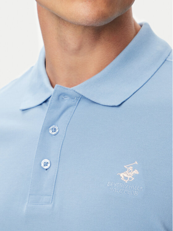 Beverly Hills Polo Club Beverly Hills Polo Club Polo P-SS26M-P42560_Tcx LogoWSKY Azul claro Regular Fit