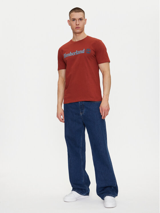 Timberland Timberland Футболка TB0A5UPQ Червоний Regular Fit