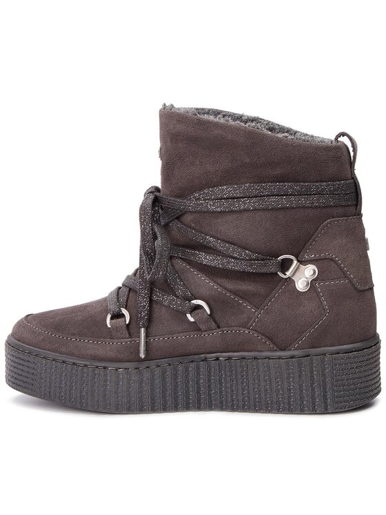Tommy Hilfiger Trzewiki Tommy Hilfiger Cozy Warmlined Suede FW0FW03437 Szary