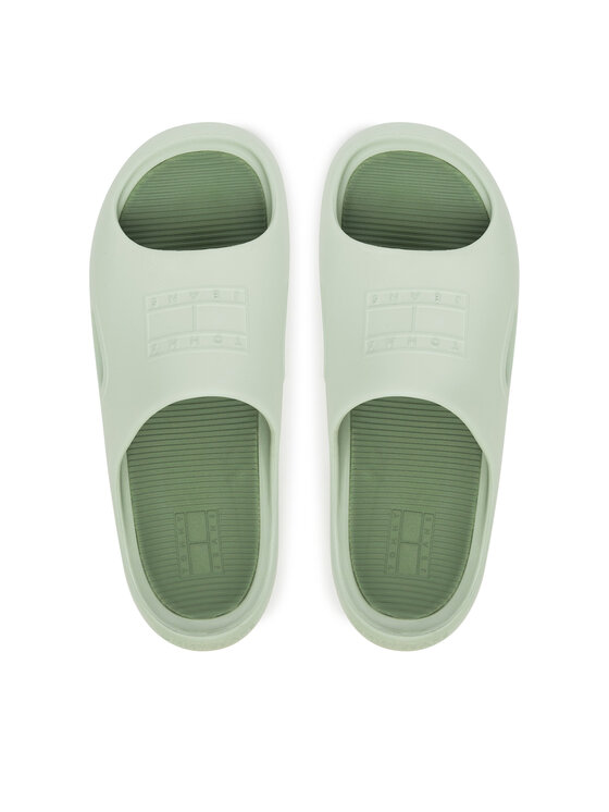 Tommy Jeans Nazouváky Tommy Jeans Sporty Pool Slide EM0EM01582 Zelená