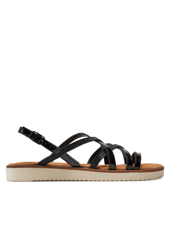 Tamaris Sandały Tamaris 1-28600-42 Czarny