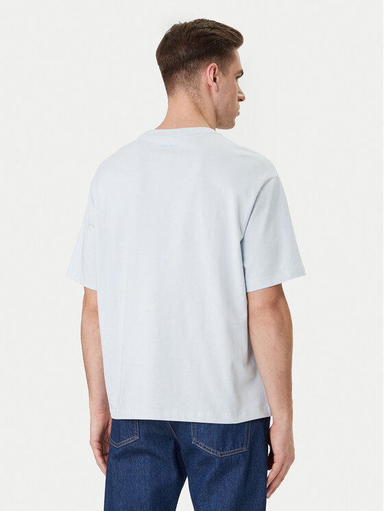 Calvin Klein Calvin Klein Camiseta Emblem Graphic LV14RF817G Celeste Regular Fit