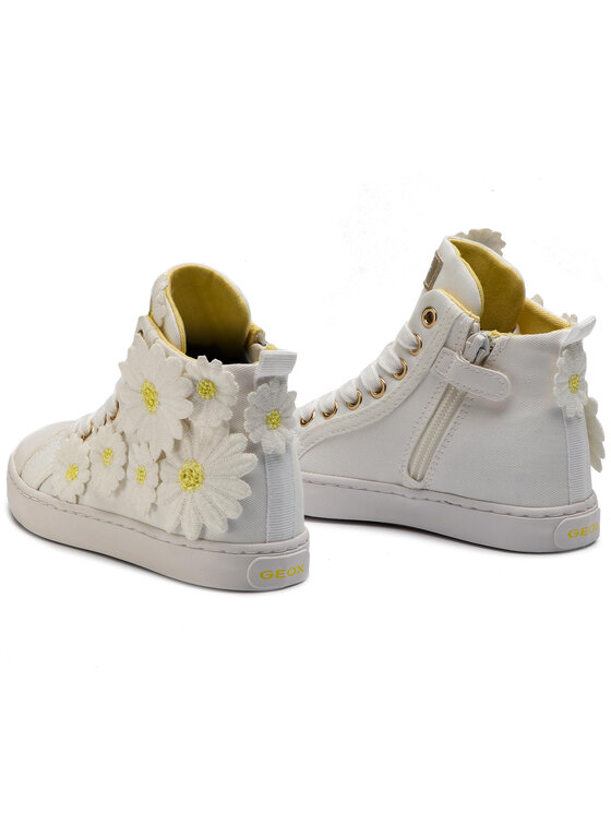 Geox Laisvalaikio batai Geox Jr Ciak Girl L J9204L 00011 C1000 S Balta