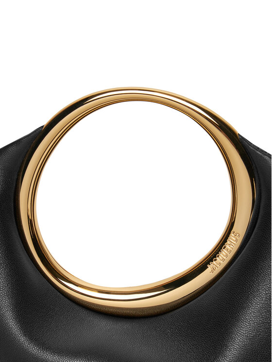 JACQUEMUS Kabelka JACQUEMUS Mini ring handbag 241BA395 Černá