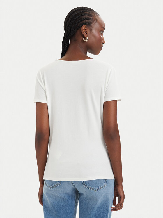 Liu Jo Sport Liu Jo Sport Camiseta TA6098 JS005 Crema Regular Fit