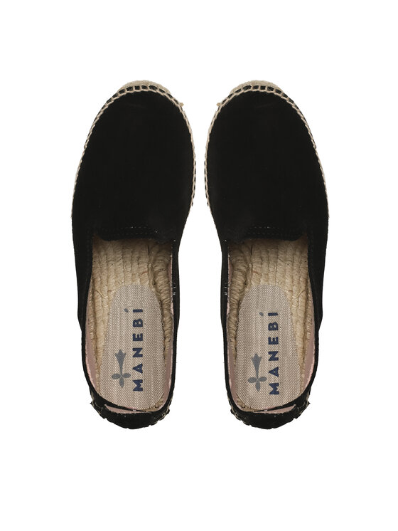 Manebi Еспадрильї Manebi Double Sole Espadrilles K 1.0 D0 Чорний
