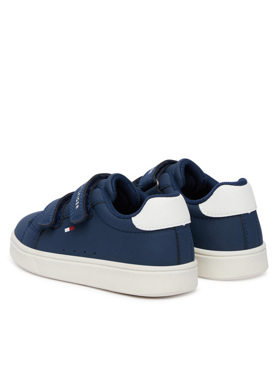 Tommy Hilfiger Sneakersy Tommy Hilfiger Low Cut Velcro Sneaker T1X9-35216-1355 M Tmavomodrá