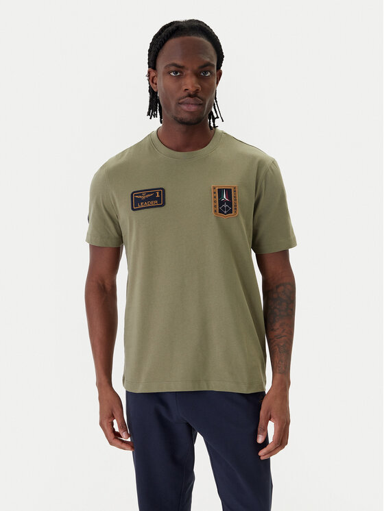 Aeronautica Militare Aeronautica Militare Camiseta 261TS2544UJ00592 Verde Regular Fit