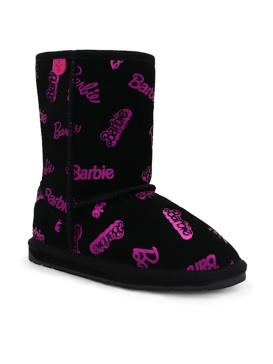 EMU Australia Snehule EMU Australia Barbie Wallaby Print Lo K12904 Čierna