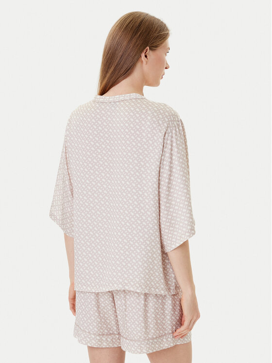 BOSS BOSS Pizsamaing Sateen 50545615 Bézs Relaxed Fit