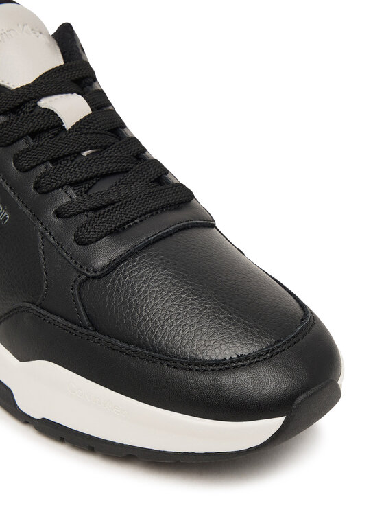 Calvin Klein Sneakersy Calvin Klein City Runner Laceup Lth Mix HM0HM02309 Czarny