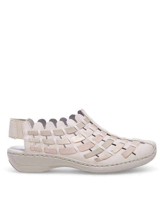 Rieker Sandale Rieker 413V8-60 Écru