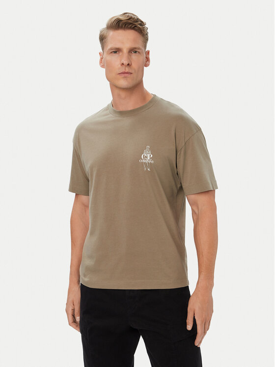 C.P. Company C.P. Company Camiseta 21CMTS166A005100W Beis Regular Fit