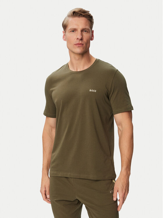 BOSS BOSS Camiseta Mix&Match 50515312 Caqui Regular Fit
