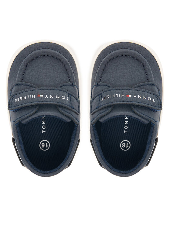 Tommy Hilfiger Nizki čevlji Tommy Hilfiger Low Cut Velcro T0B9-34331-0700 Mornarsko modra
