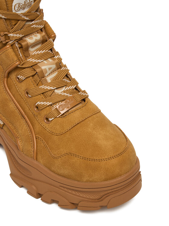 Buffalo Šnurovacia obuv Buffalo Venom Mid 1622620 Hnedá