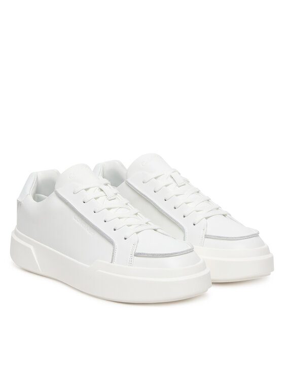 Calvin Klein Superge Calvin Klein Chunky Cupsole Lace Up Lth Pinch YM0YM01454 Bela