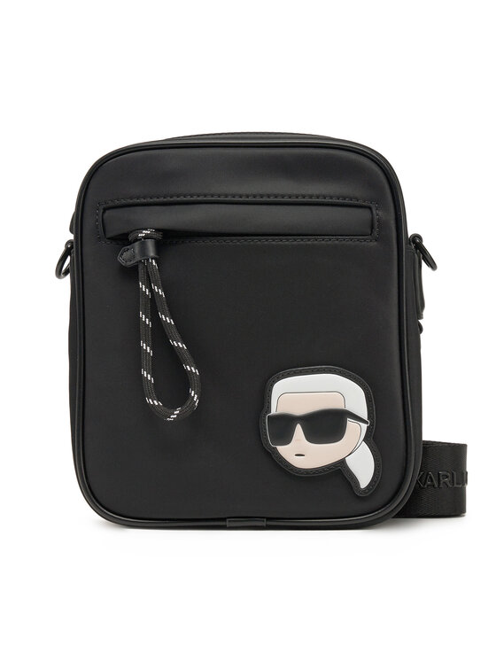 KARL LAGERFELD Crossover torbica KARL LAGERFELD A1M30402 Crna