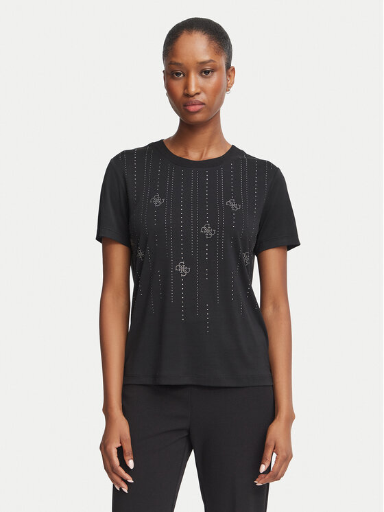 Guess Guess Футболка W6BI29 K6050 Чорний Regular Fit