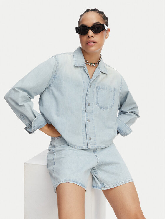 G-STAR G-Star Raw traper košulja Resort D29076-E356 Svijetlo plava Relaxed Fit