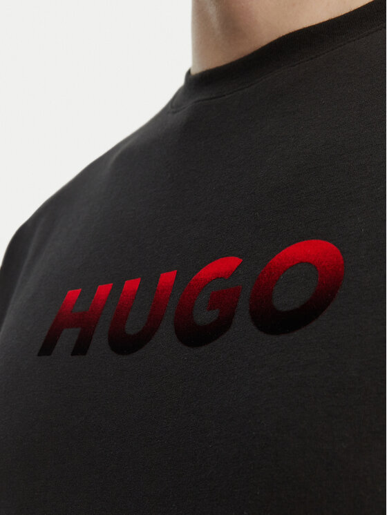 HUGO HUGO Camiseta Gradient 50556667 Negro Regular Fit