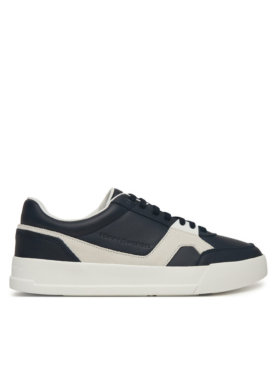 Tommy Hilfiger Sneakersy Tommy Hilfiger Th Court Craft Mix FM0FM05654 Tmavomodrá